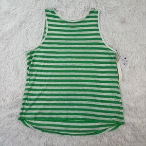 Caslon Kelly Green & White Stripe Tank Size Medium‎